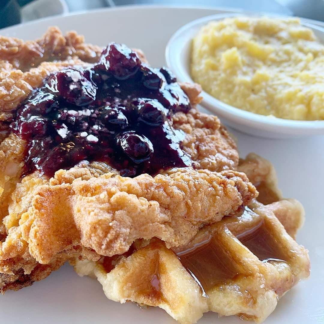 george chicken and waffles